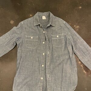 Jcrew boys size 10 denim dress shirt